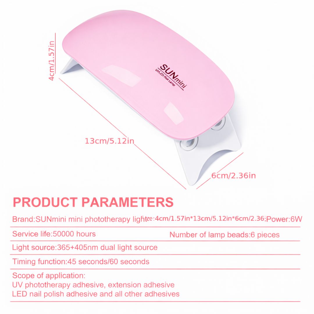 Mini UV LED Nail Lamp (6W)