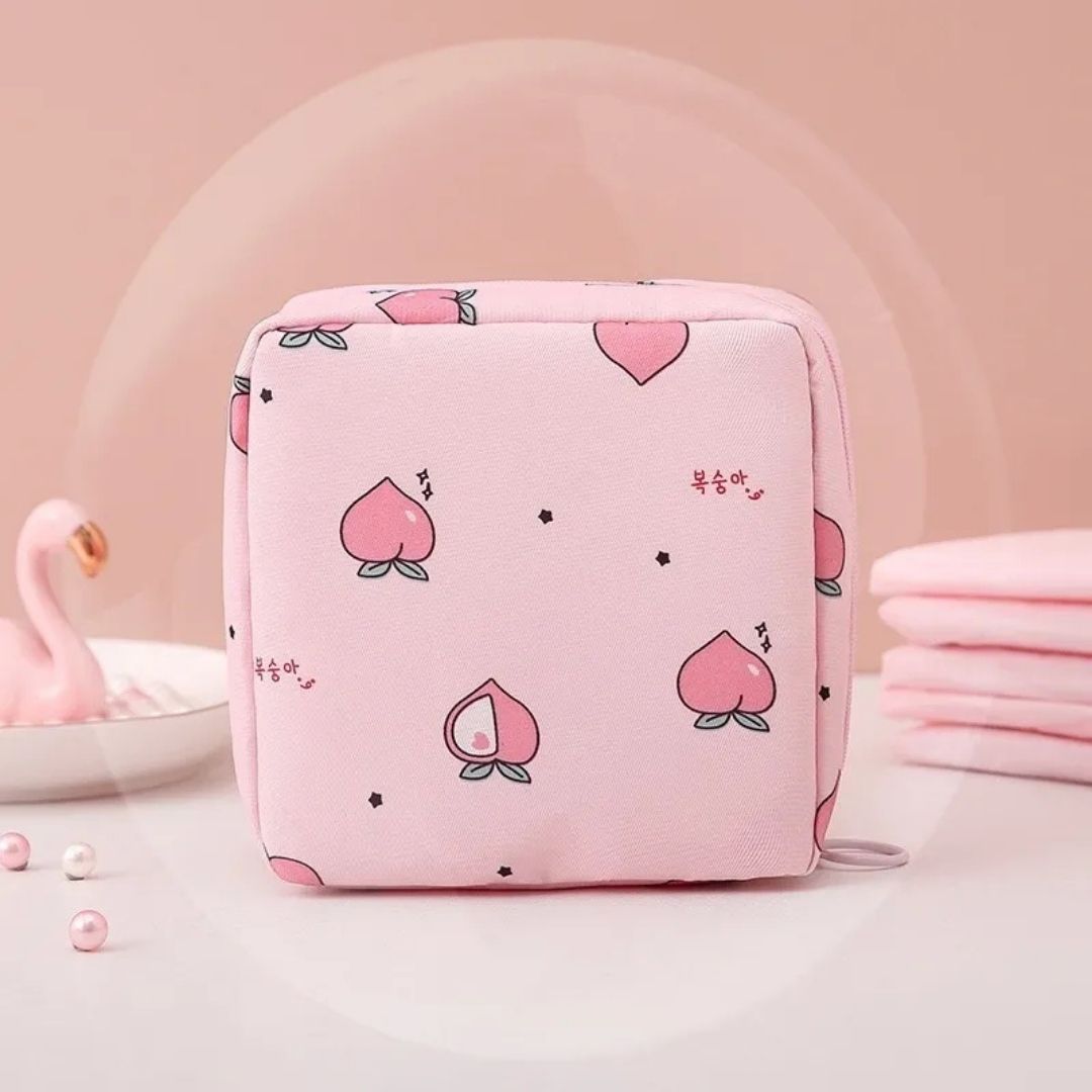 Portable Cosmetic & Sanitary Pad Pouch