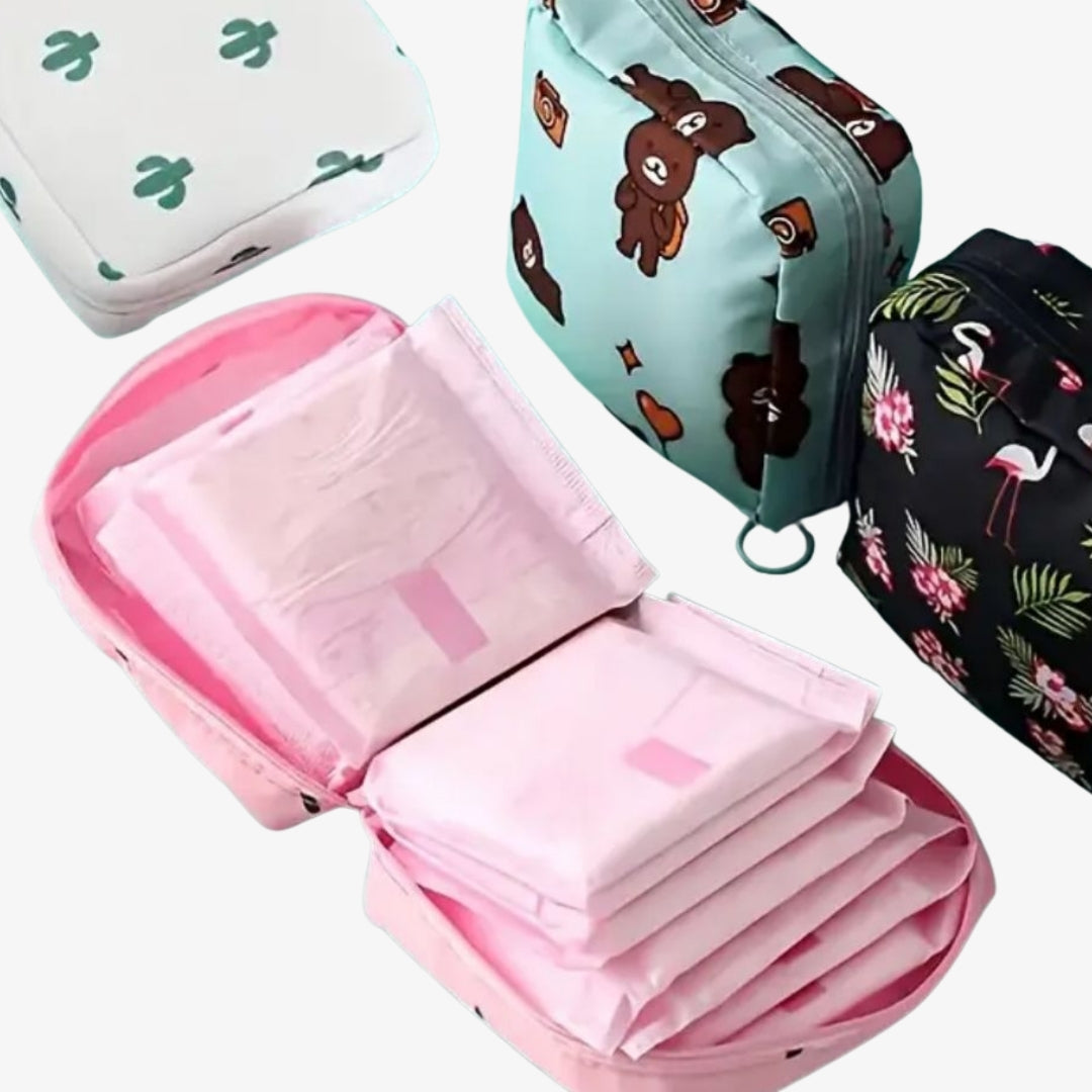 Portable Cosmetic & Sanitary Pad Pouch