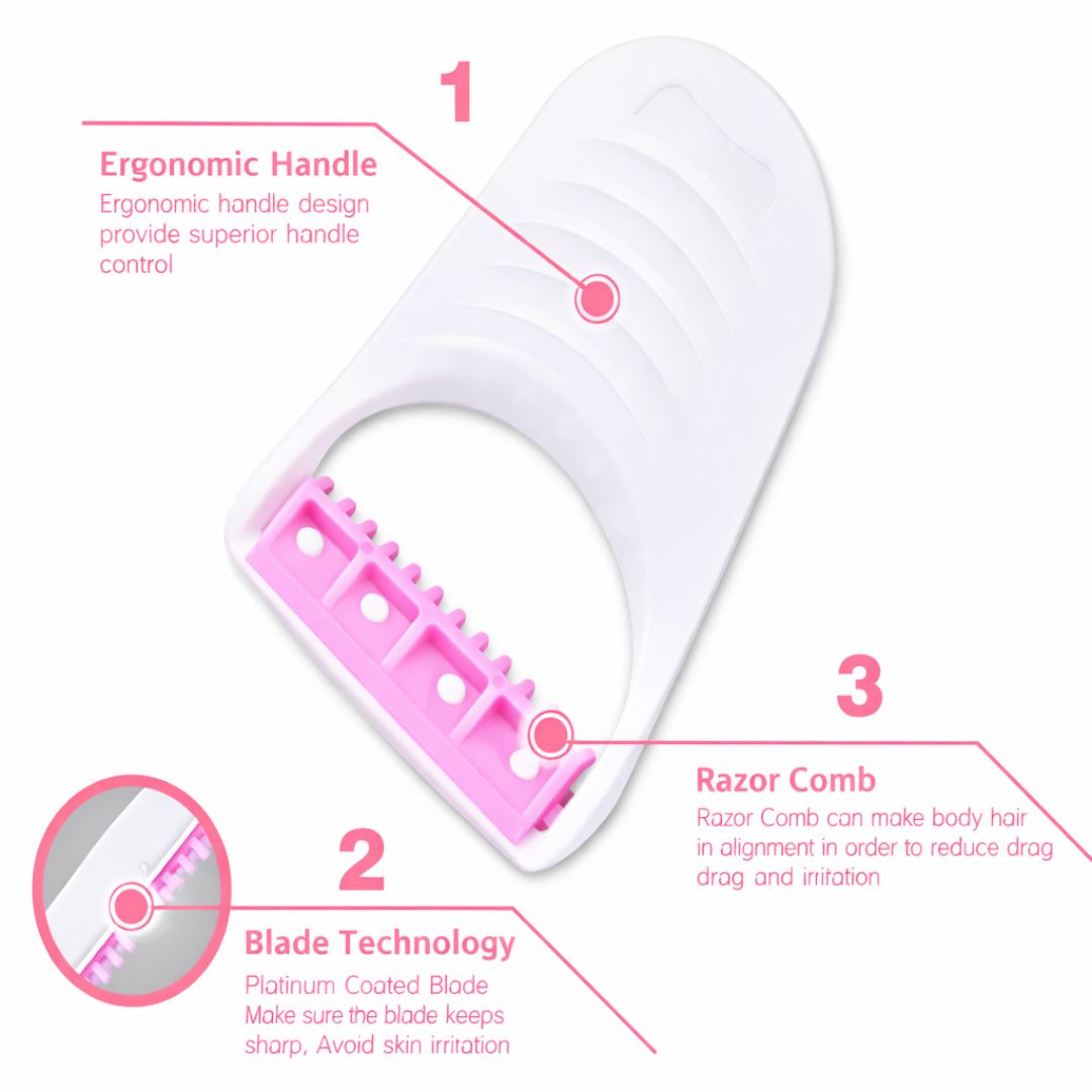 Safit Shave Women Body Razor – Safe & Waterproof (Pack of 6)