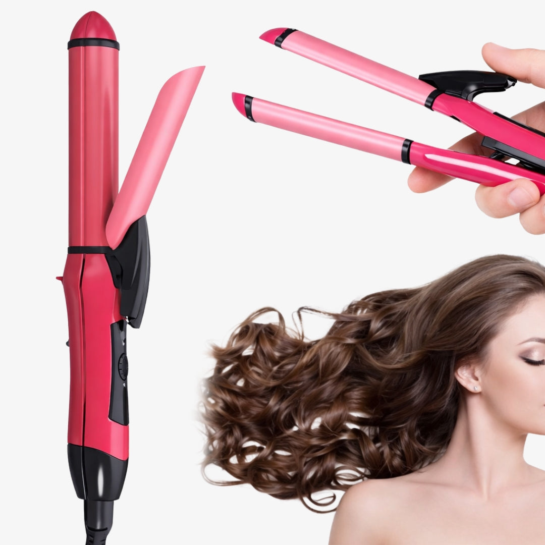 2-in-1 Hair Straightener & Curler