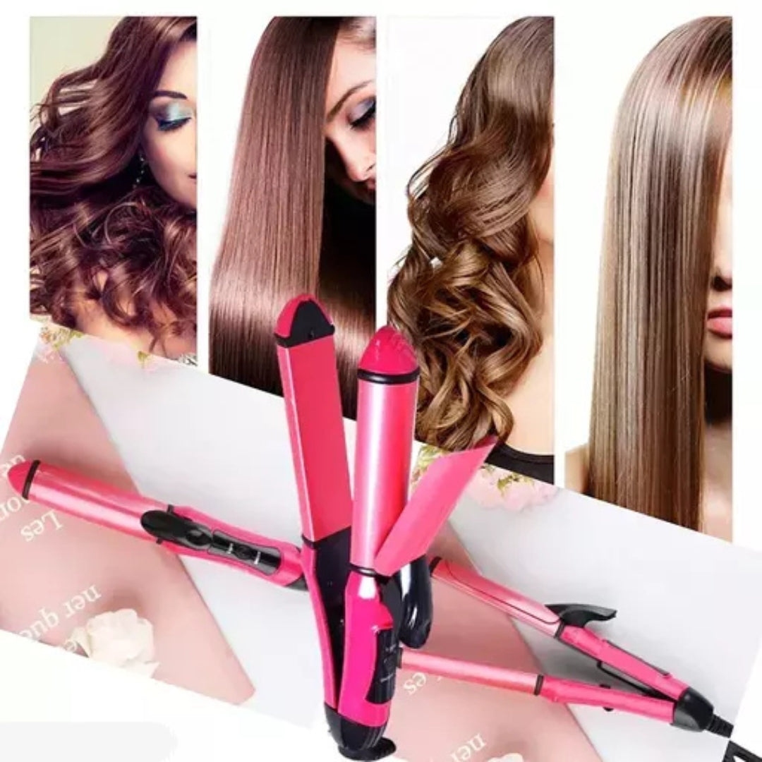 2-in-1 Hair Straightener & Curler