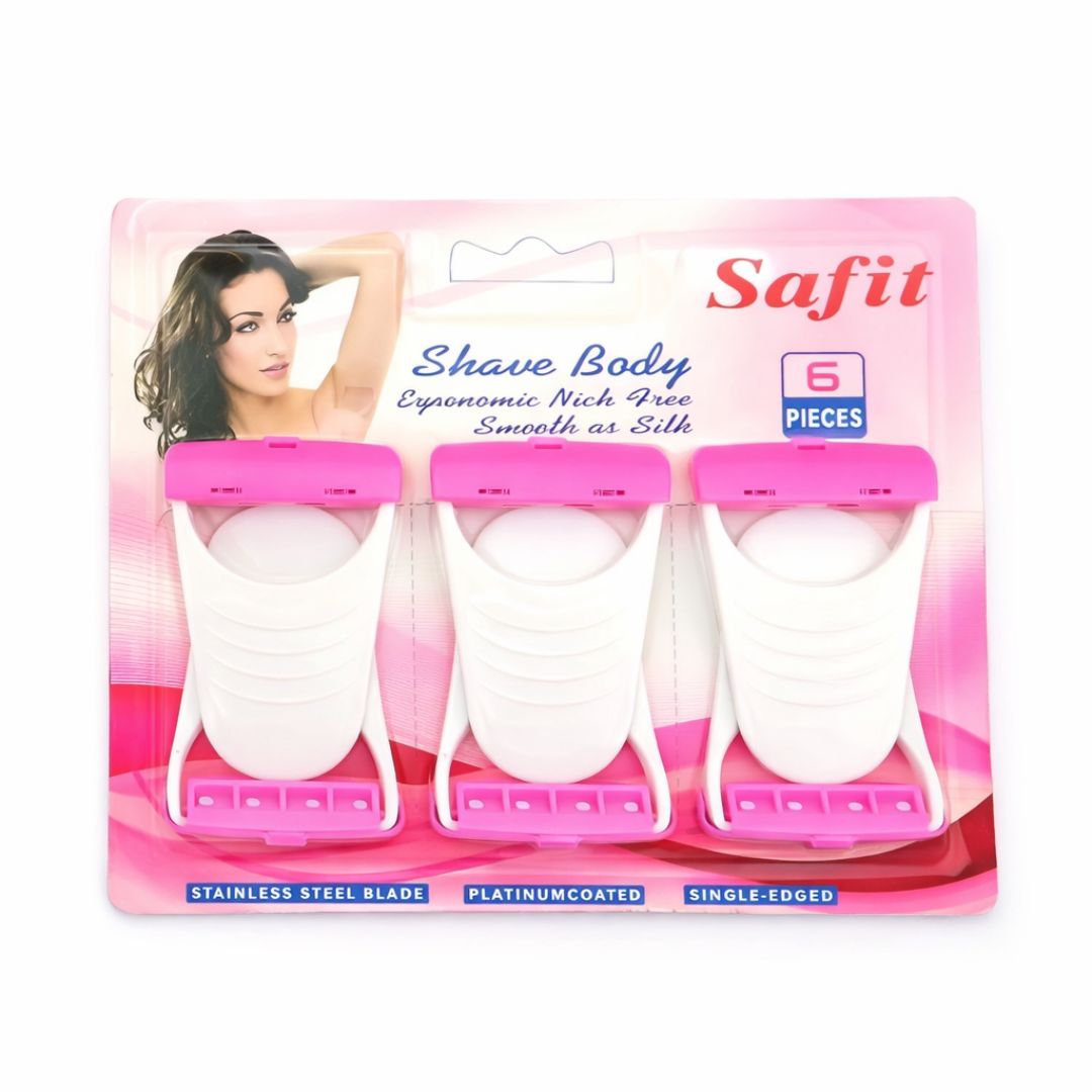 Safit Shave Women Body Razor – Safe & Waterproof (Pack of 6)