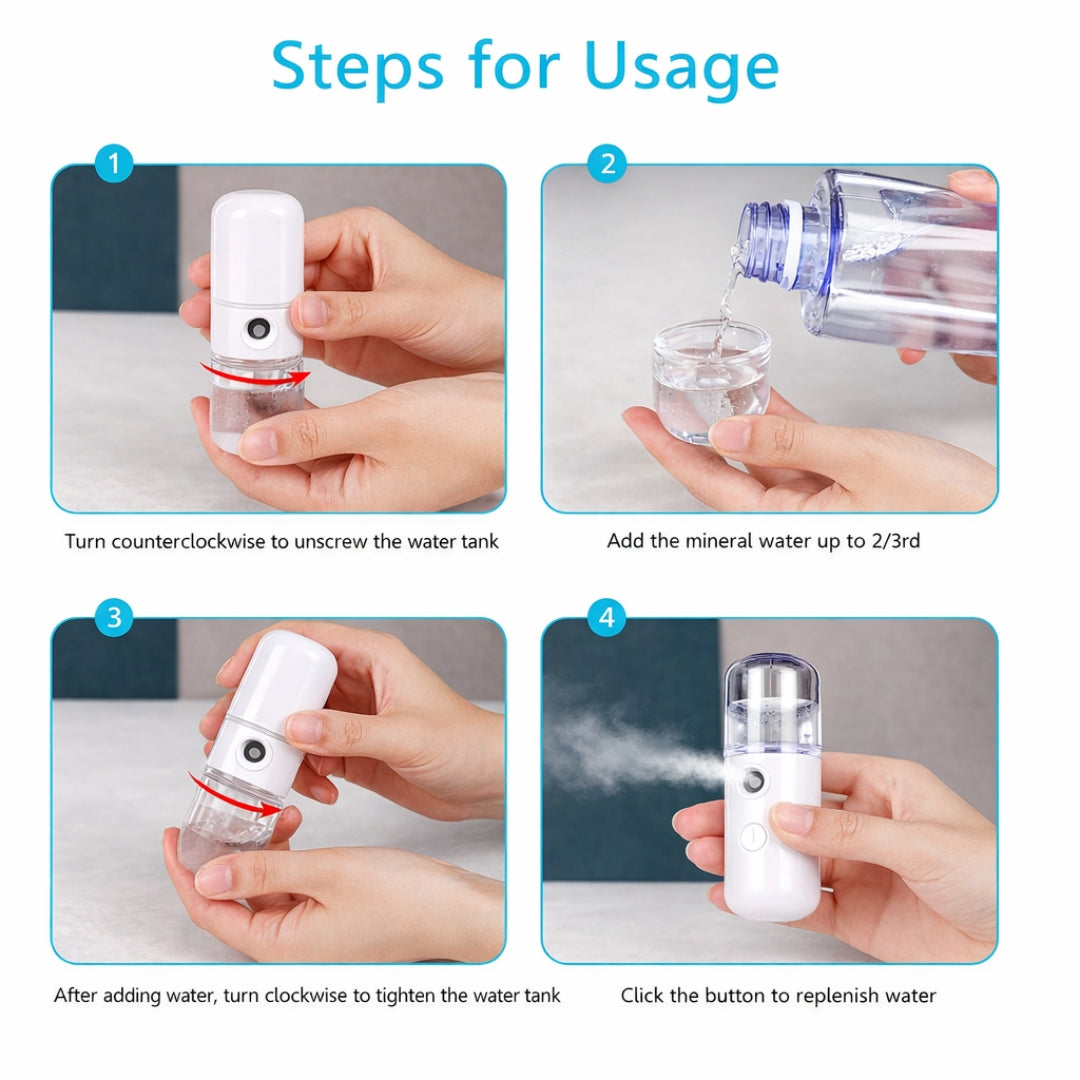 Portable Nano Spray Facial Humidifier
