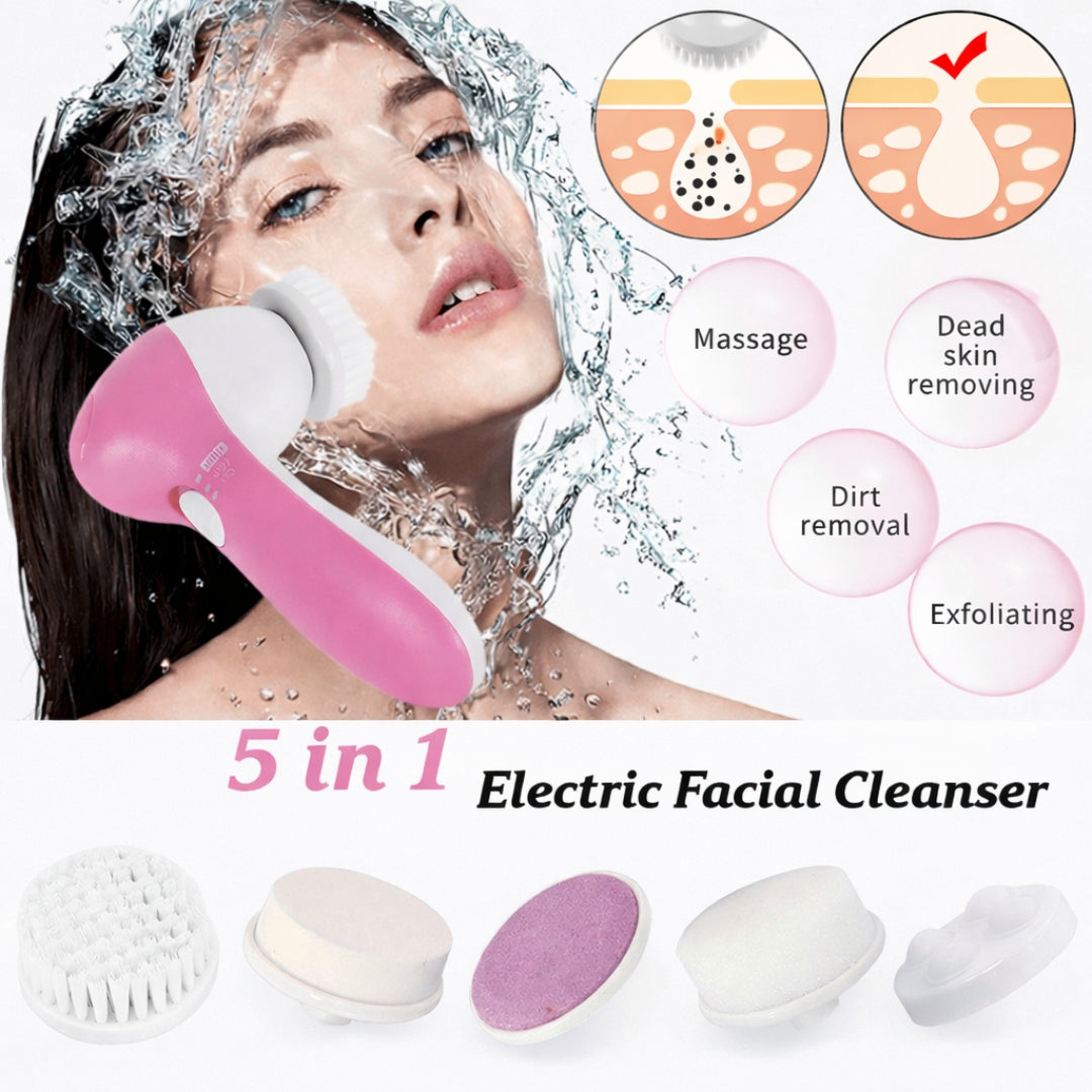 5-in-1 Facial Electric Cleanser & Massager