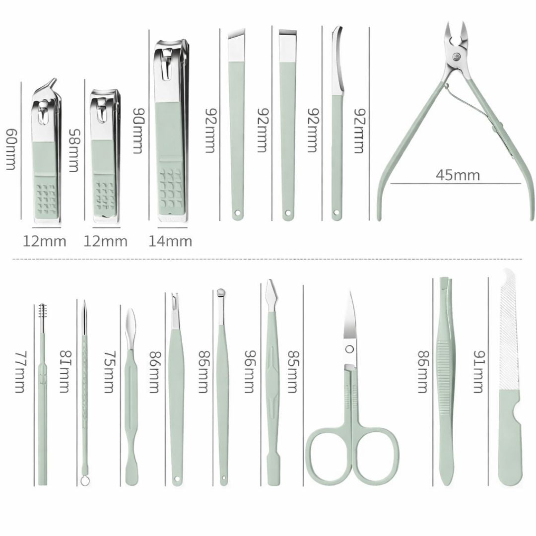 16-in-1 Manicure & Pedicure Nail Care Kit