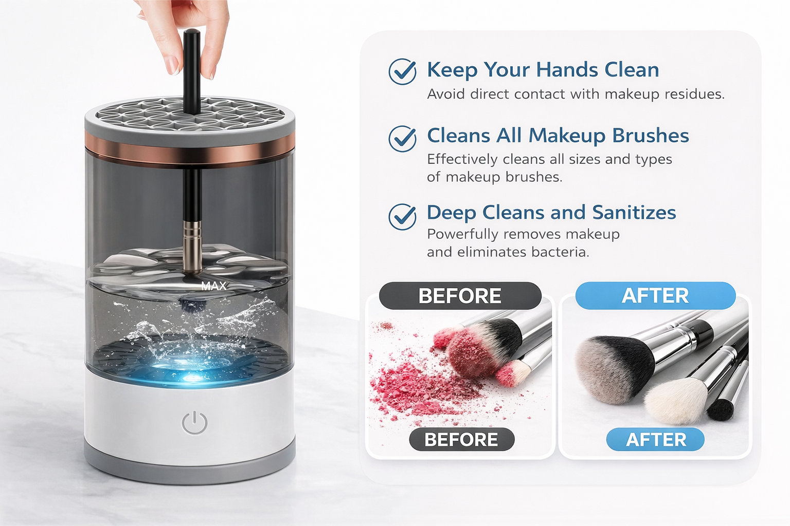 Electric Makeup Brush Cleaner